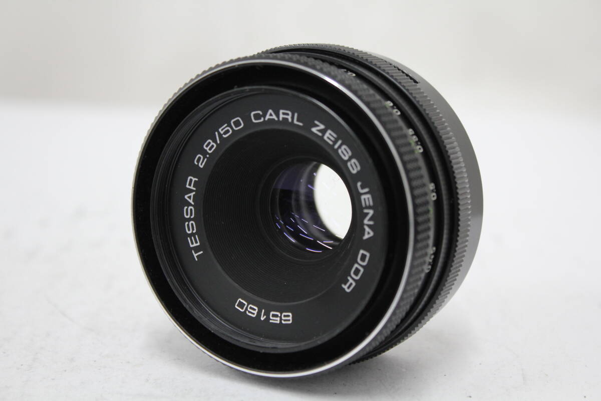 【返品保証】 カールツァイス Carl Zeiss JENA DDR TESSAR 50mm F2.8 M42マウント レンズ e4915