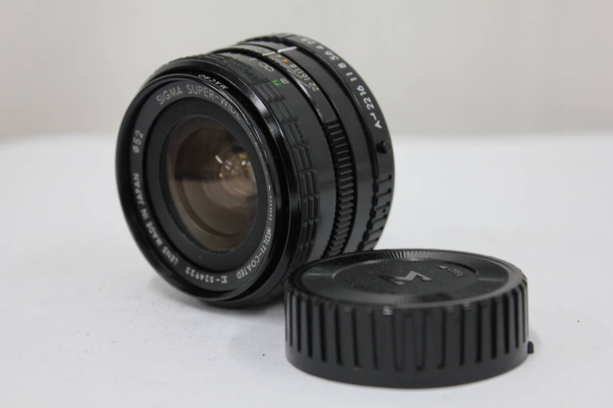 【返品保証】 シグマ Sigma SUPER-WIDE MULTI-COATED 24mm F2.8 Kマウント レンズ e5028