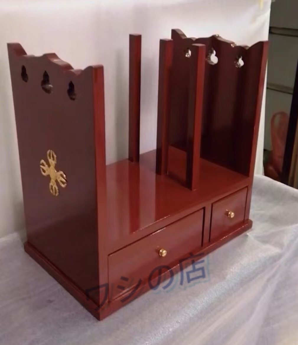護摩木台 (巾36cm×奥行23cm)◆朱色◆ 護摩で使われる仏具・密教法具・寺院仏具・護摩器