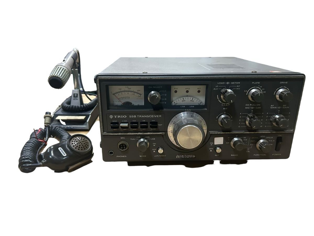 現状品　 アマチュア無線 TRIO TS-520X マイク類付属