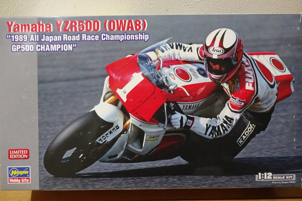 ハセガワ　1/12　ヤマハYZR500　OWA8　1989全日本ロードレース選手権GP500チャンピオン