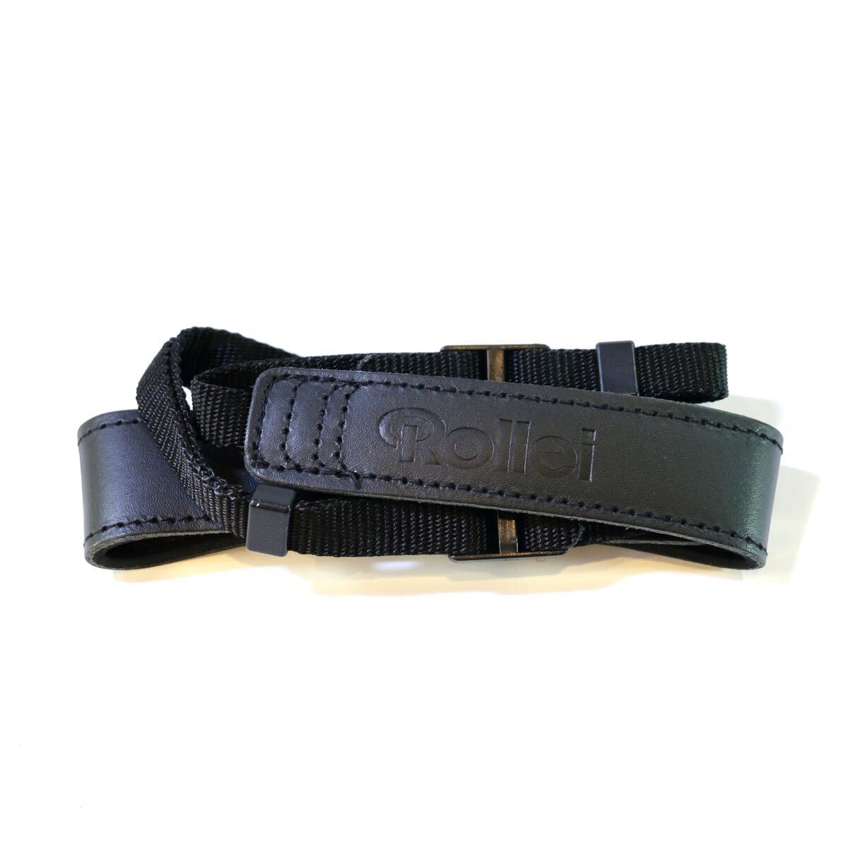 Rollei ローライ カメラ ストラップ 黒色 ブラック