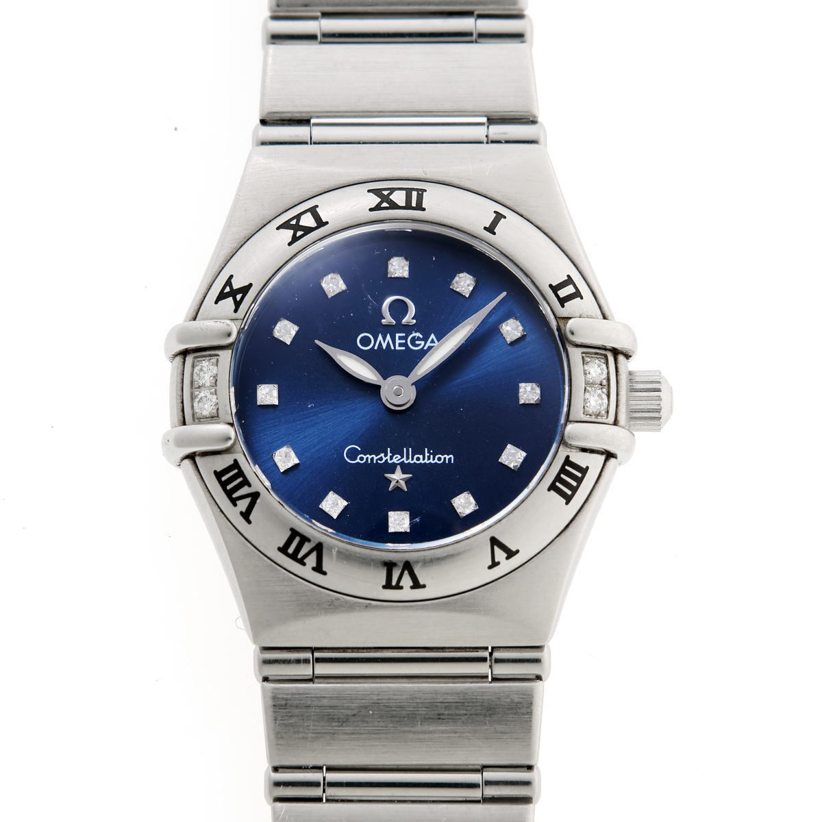 OMEGA オメガ コンステレーション ミニ ダイヤ クォーツ 1567.89 SS レディース 時計 2510133