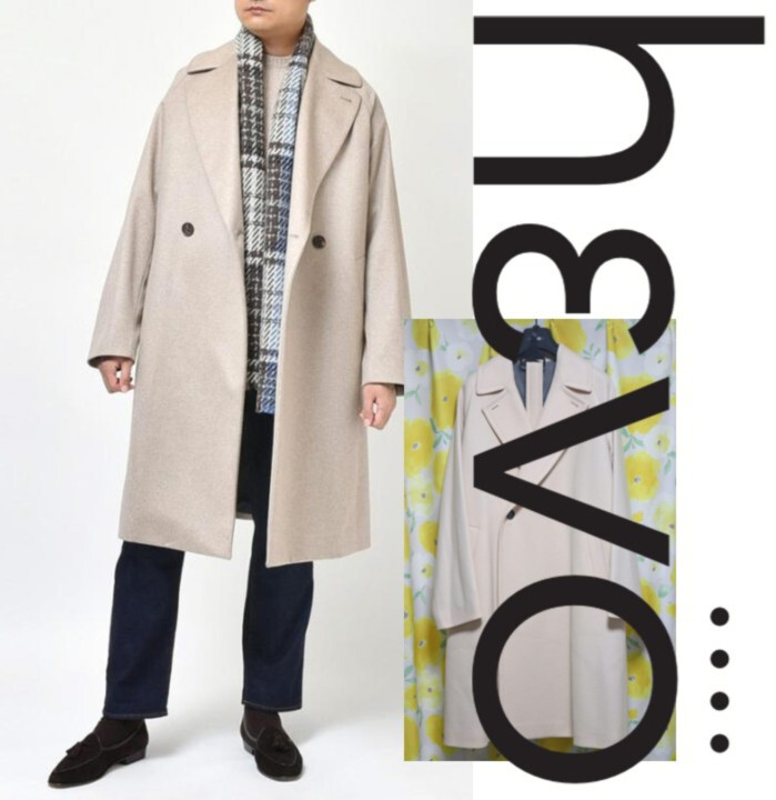 107,800円新品タグ付き【hevo イーヴォ】BRINDISI ダブル ロングコート 50(XL) v7830