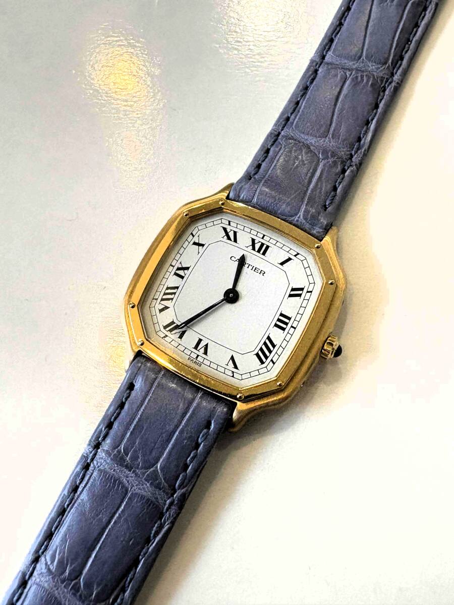 カルティエ トリアノン MM フレデリックピゲCal.21 金無垢 K18 