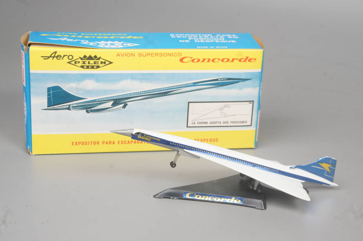スペイン製　Aero PILEN ECG　超音速旅客機　コンコルドのミニチュア　Concorde　BOAC