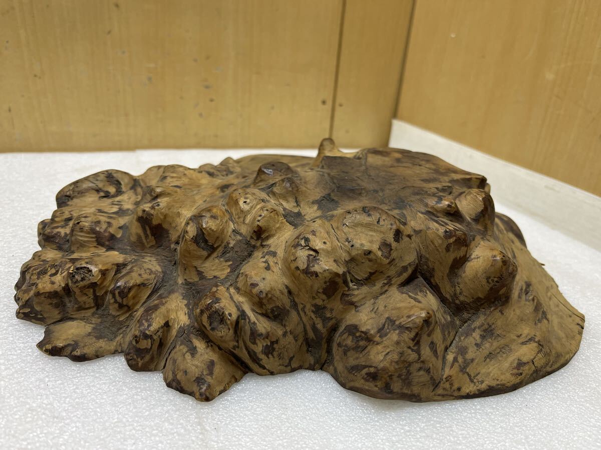 U011859 時代　天然木　敷板　花台　敷台インテリア装飾　現状品　1217