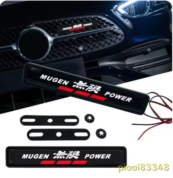 MA064:無限 LEDエンブレム イルミネーション MUGEN POWER HONDA ホンダ シビック インテグラ CRV F