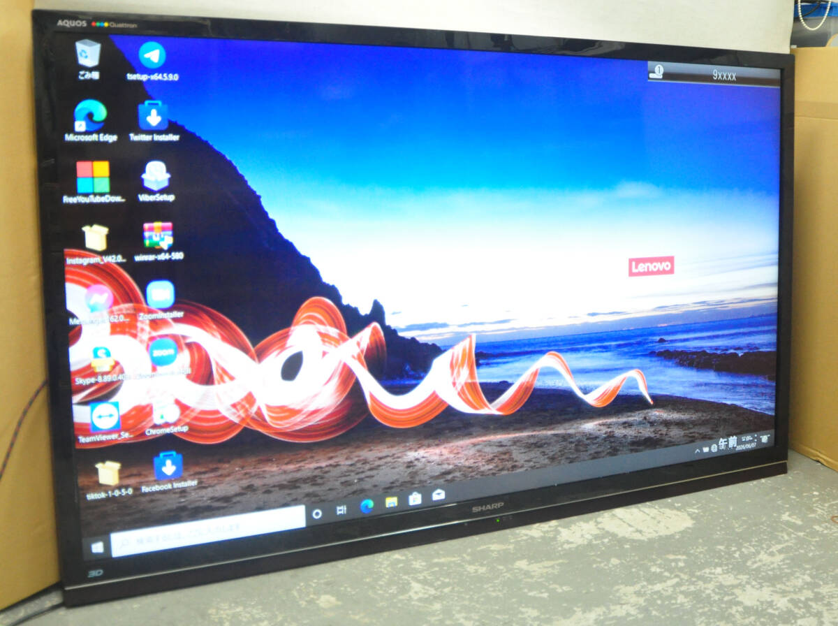★ シャープ 70インチ（LC-70GL7）液晶テレビ AQUOS　リモコン付 【スタンド無し】