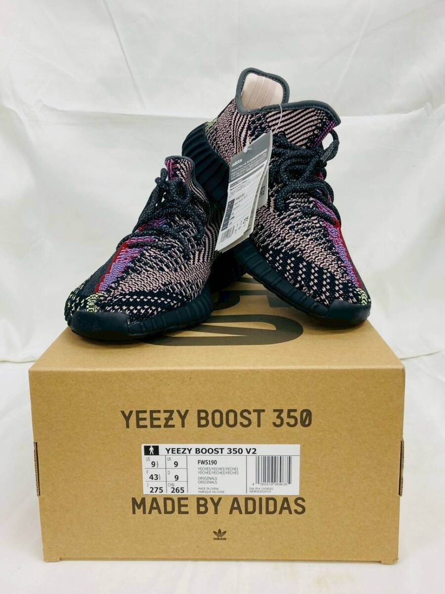 滋D7906*18　未使用　adidas　アディダス　YEEZY BOOST 350 V2 YECHIEL　イージーブースト イェチェイル　FW5190　27.5㎝　スニーカー　靴