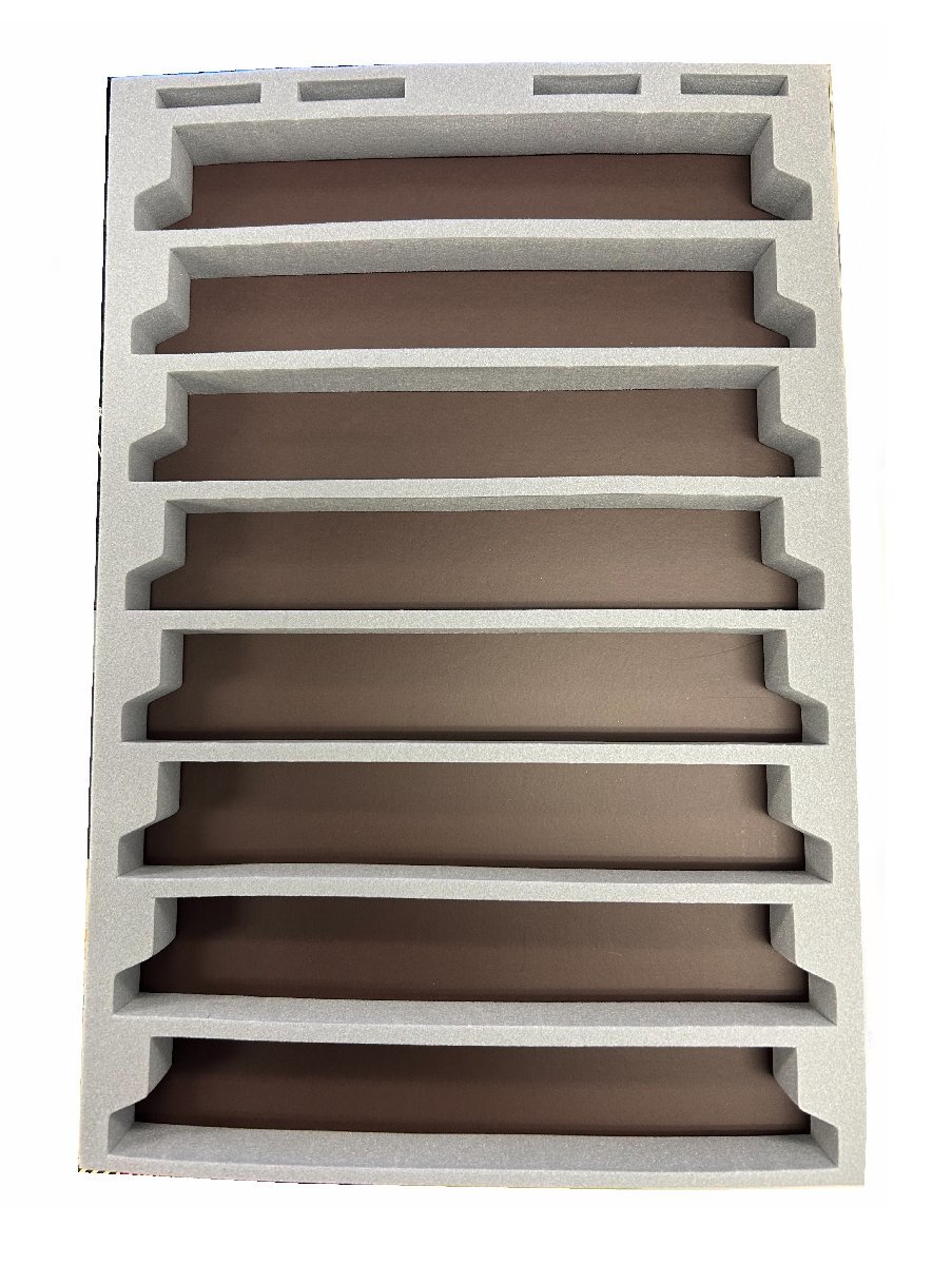 Logifact MIWA Nゲージ車両収納用 A4ブックケース対応 交換用8両収納中敷ウレタン（新幹線/外国車両対応）2025年新設計品