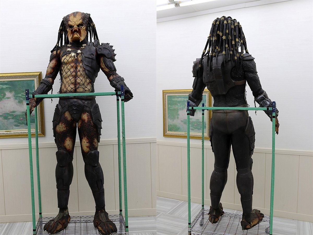激レア！超巨大！等身大 全長220ｃｍ！プレデター Predator フィギュア ハリウッド 年代物 エイリアン マニア必見！