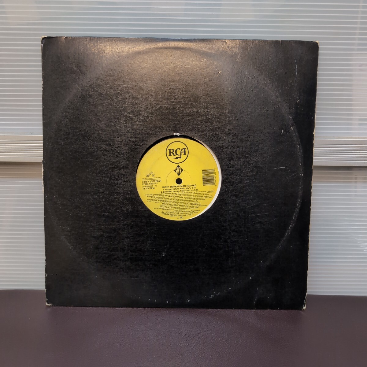 LPレコード　SWV 「RIGHT HERE / HUMAN NATURE」 12インチレコード　LP盤 【1787】
