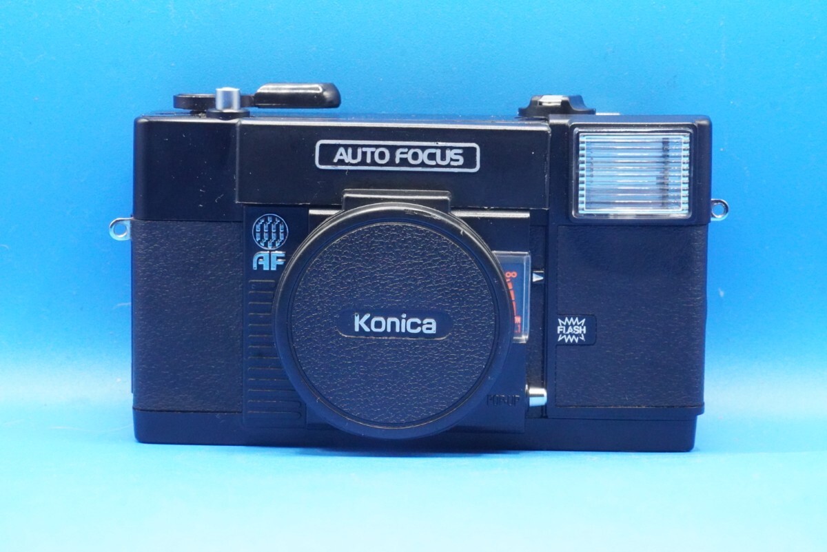 コニカ フィルムカメラ C35 AF (KONICA C35 AF) KONICA HEXANON 38mm F2.8 単焦点レンズ搭載 動作確認済品 レンズカバー付属