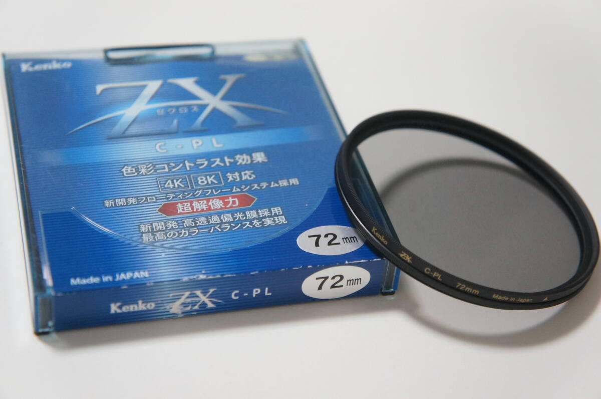[72mm] Kenko ZX C-PL ゼクロス 円偏光フィルター ケース付
