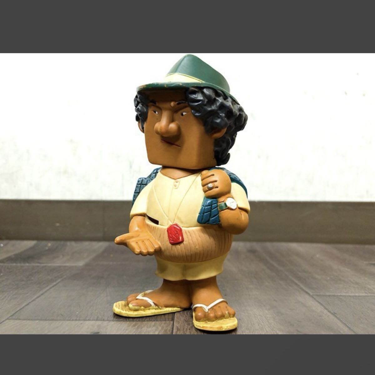 【美品】男はつらいよ 寅さん ソフビ 当時品 昭和レトロ貯金箱 18.5cm