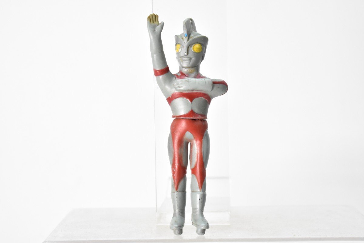 万創 ウルトラマンエース マスコット 人形削器 ソフビ 人形 約14cm 台座無し [希少][A][円谷プロ][昭和レトロ][当時物]H