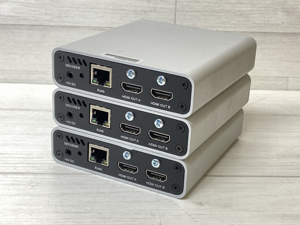 [3台セット] CHleru S600-OP DECODER 画像転送システム 中間モニタ ※AC付属 OP-①