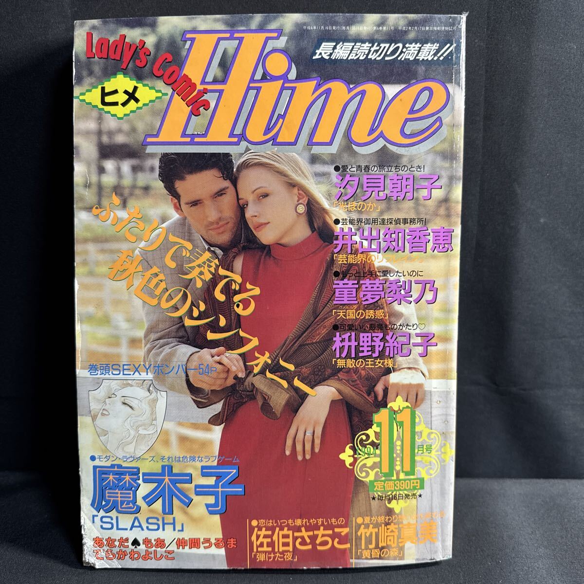 S460 レディースコミックヒメ1994年11月号 魔木子 汐見朝子 枡野紀子 童夢梨乃 井出知香恵 佐伯さちこ 竹崎真美 あなだもあ 仲間うるま