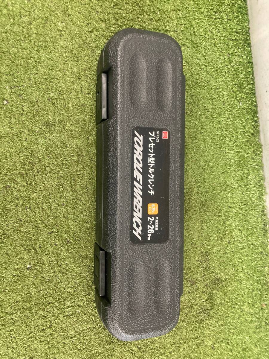 【中古品】SK11(エスケー11) プレセット型トルクレンチ 差込角6.35mm 2~26N・m STR2-26　IT723OSCTME0
