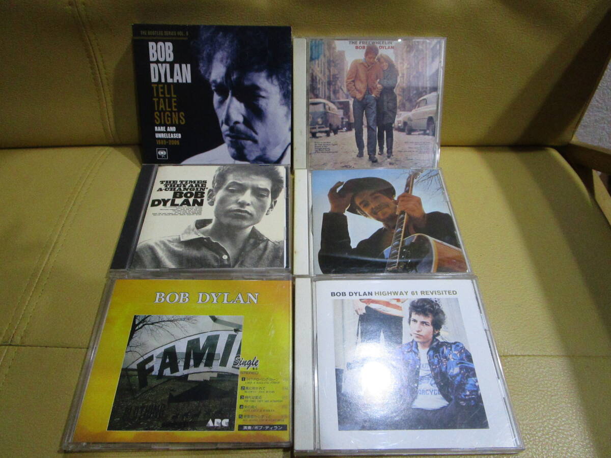 BOB DYLAN CD 6個 ボブ・ディラン 限定版 帯 シングルCD TELL TALE SIGNS NASHVILLE SKYLINE HIGHWAY 61 REVISITED 時代は変る 他 国内盤