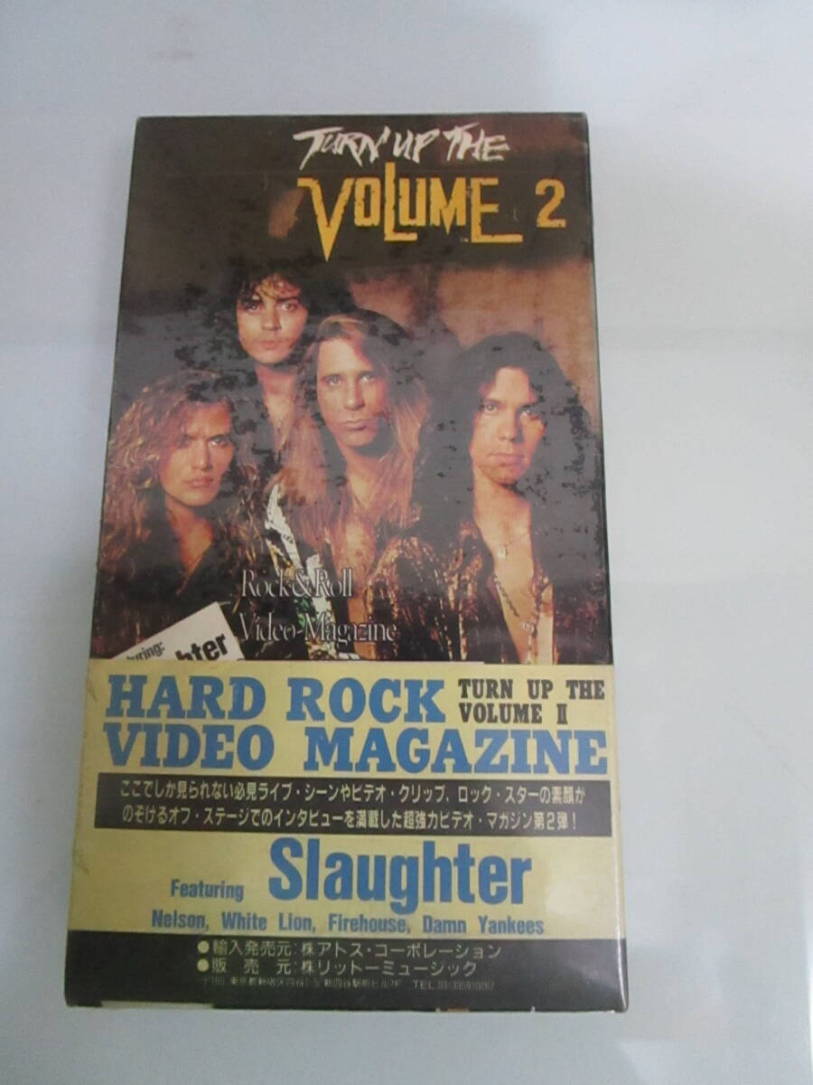 VHS ビデオテープ ハードロック ビデオマガジン VOL.2 Slaughter Nelson White Lion Firehouse Damn Yankees