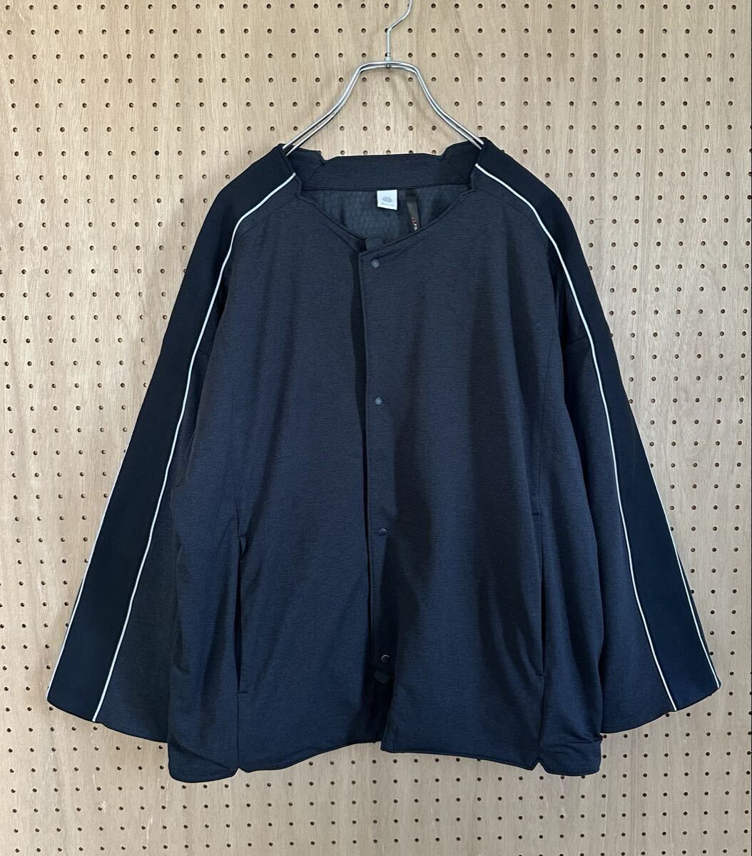 alk phenix 20AW Parallel Cardigan アルクフェニックス POA52IT80 カーディガン ノーカラー ネイビー インサレーション