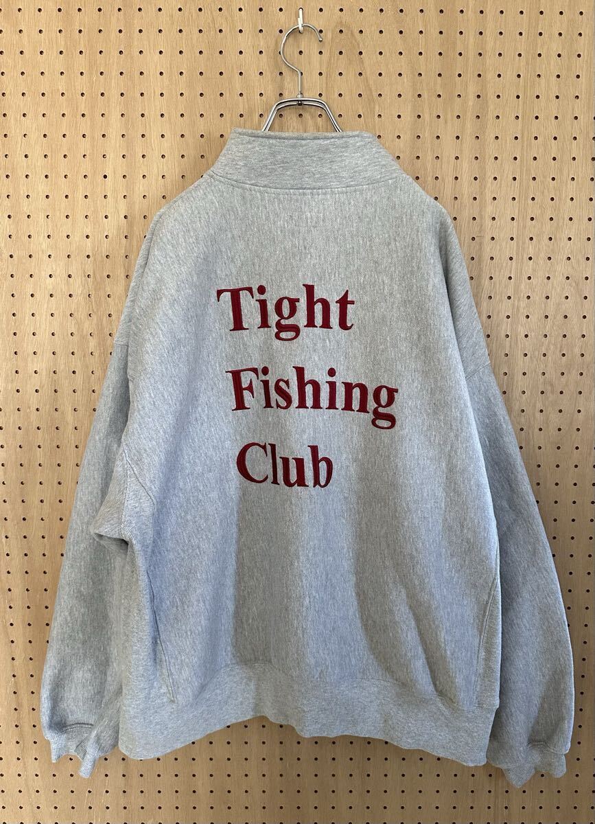 TIGHTBOOTH x CHAOS FISHING CLUB FISHING SNAP SWEAT TIGHT BOOTH タイトブース スナップボタンスウェット グレー