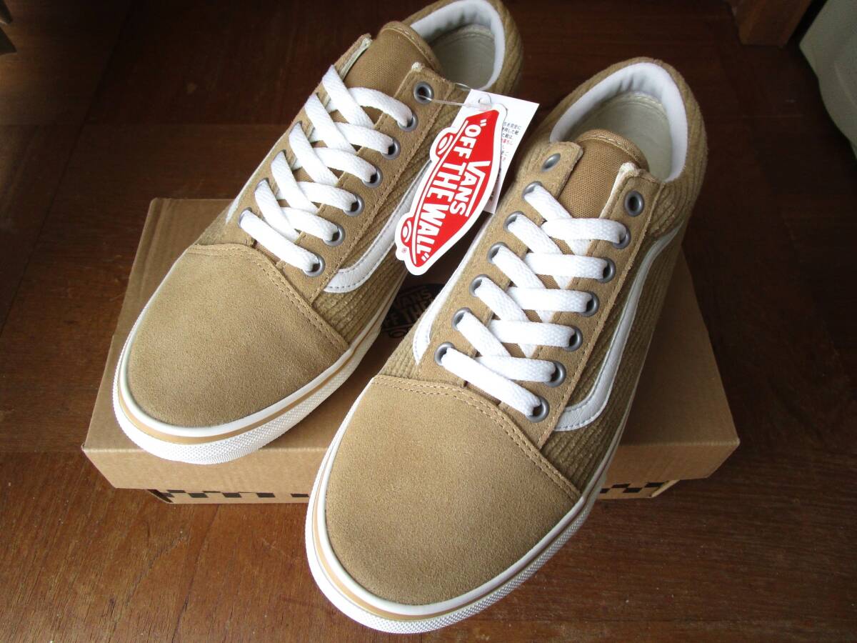【未使用】VANS ヴァンズ OLD SKOOL オールドスクール / V36CF CORD / BEIGE ベージュ / US MEN 8H（26.5cm）