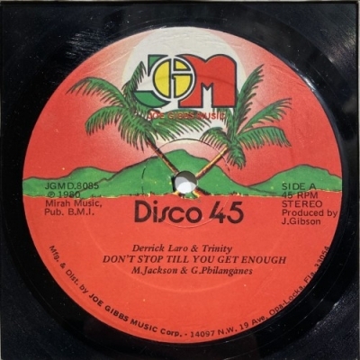 【新宿】DERRICK LARO & TRINITY/DON'T STOP TILL YOU GET ENOUGH(JGMD8085)