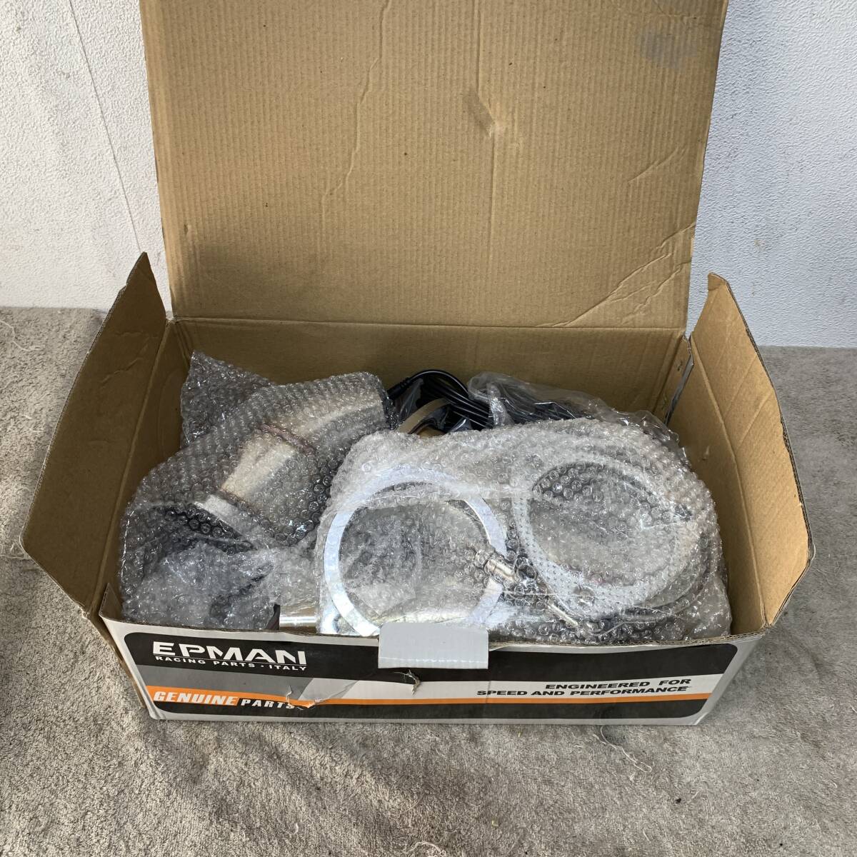 EPMAN　電動排気バルブ　ダンプカットアウト　ステンレススチールカットアウト　3.5インチ(8.89cm)＋パイピング＋スイッチ　　XZ4212