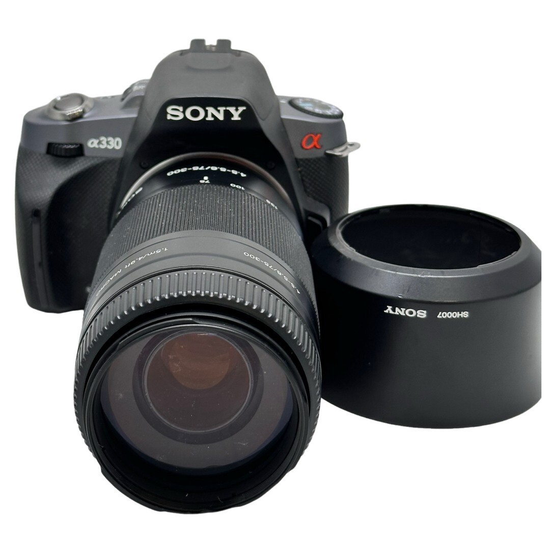 【返品保証】 ソニー Sony α330 DSLR-A330 N50 75-300mm F4.5-5.6 デジタルカメラ ボディレンズセット Z3889