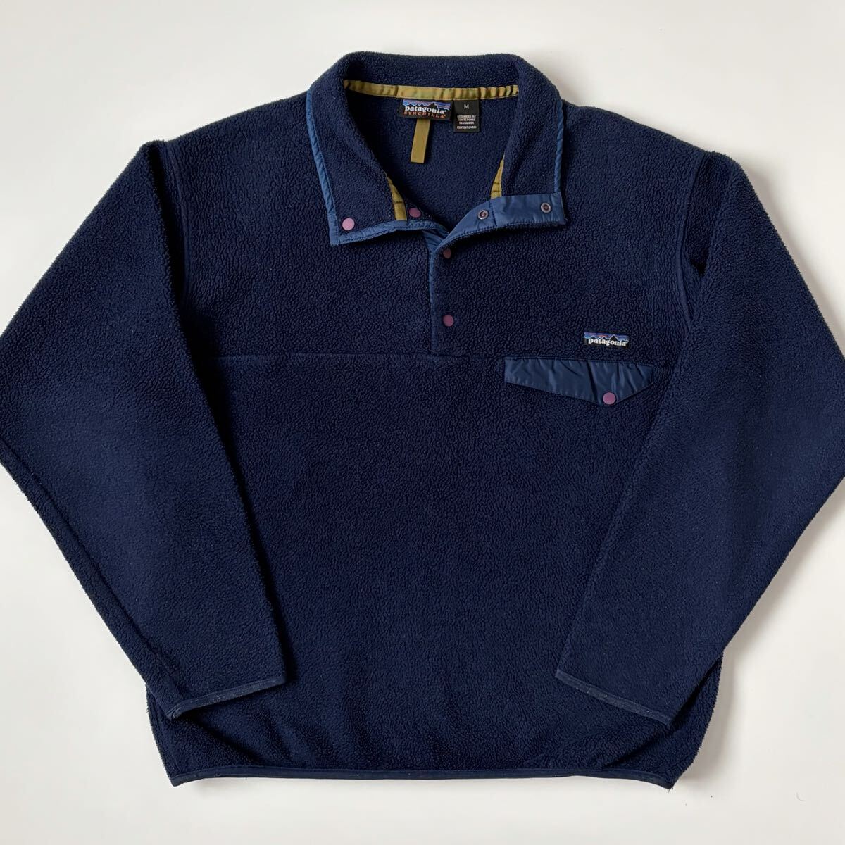 90s patagonia スナップT フリース ジャケット M 25450 F97 パタゴニア シンチラ ヴィンテージ ビンテージ 80s USA アメリカ ネイビー 紺