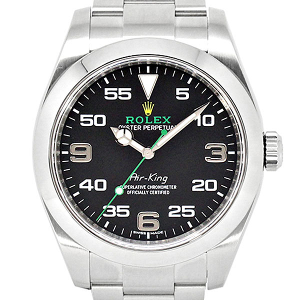 ロレックス ROLEX エアキング 116900 ブラック文字盤 ランダム SS メンズ腕時計 自動巻き Air-King 生産終了 男性 プレゼント ブランド