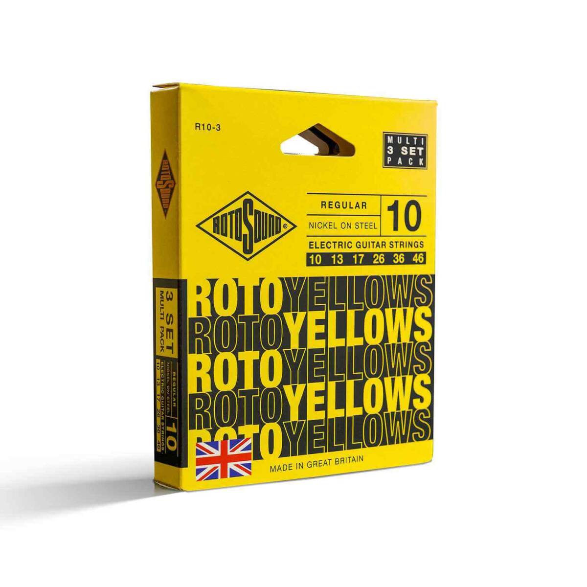 3セットパック　ROTOSOUND　ロトサウンド　Roto Yellows 3Set R10-3 (10-46)