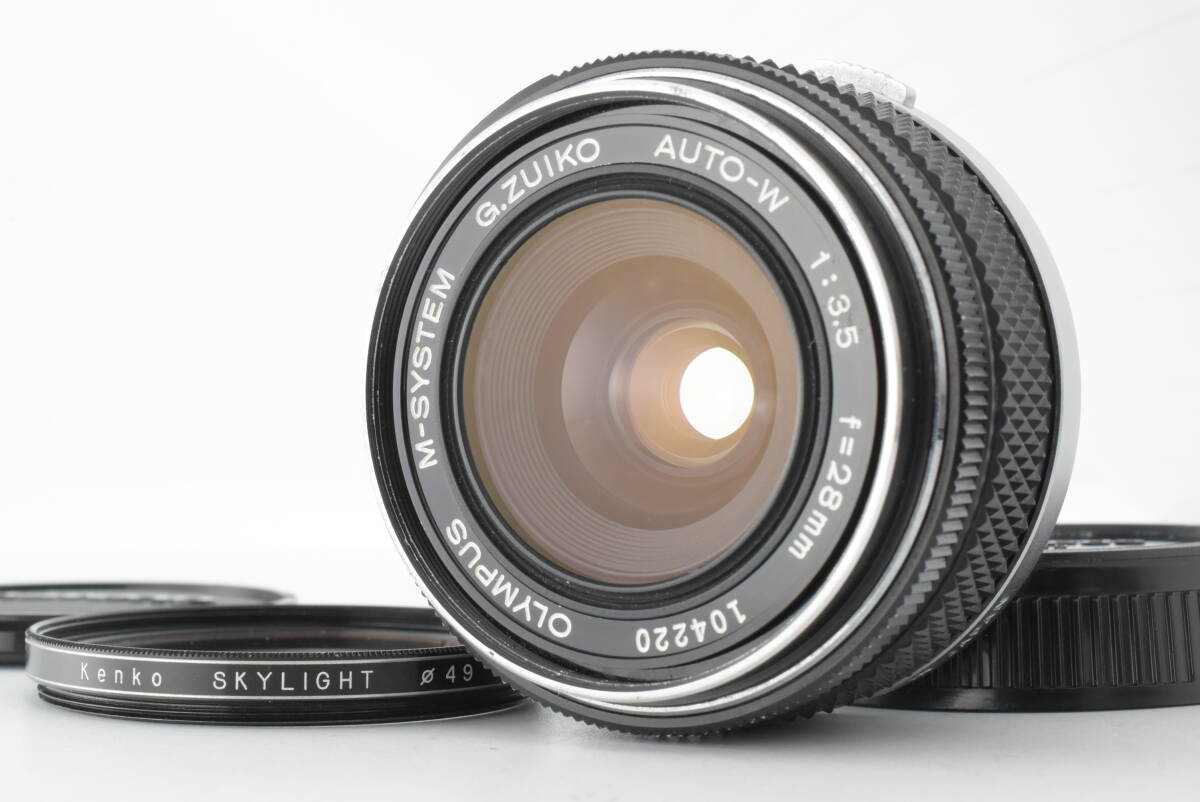 【良品/キャップ付】オリンパス Olympus OM-System G.Zuiko Auto-W 28mm F3.5 MF 広角 レンズ EF-1570