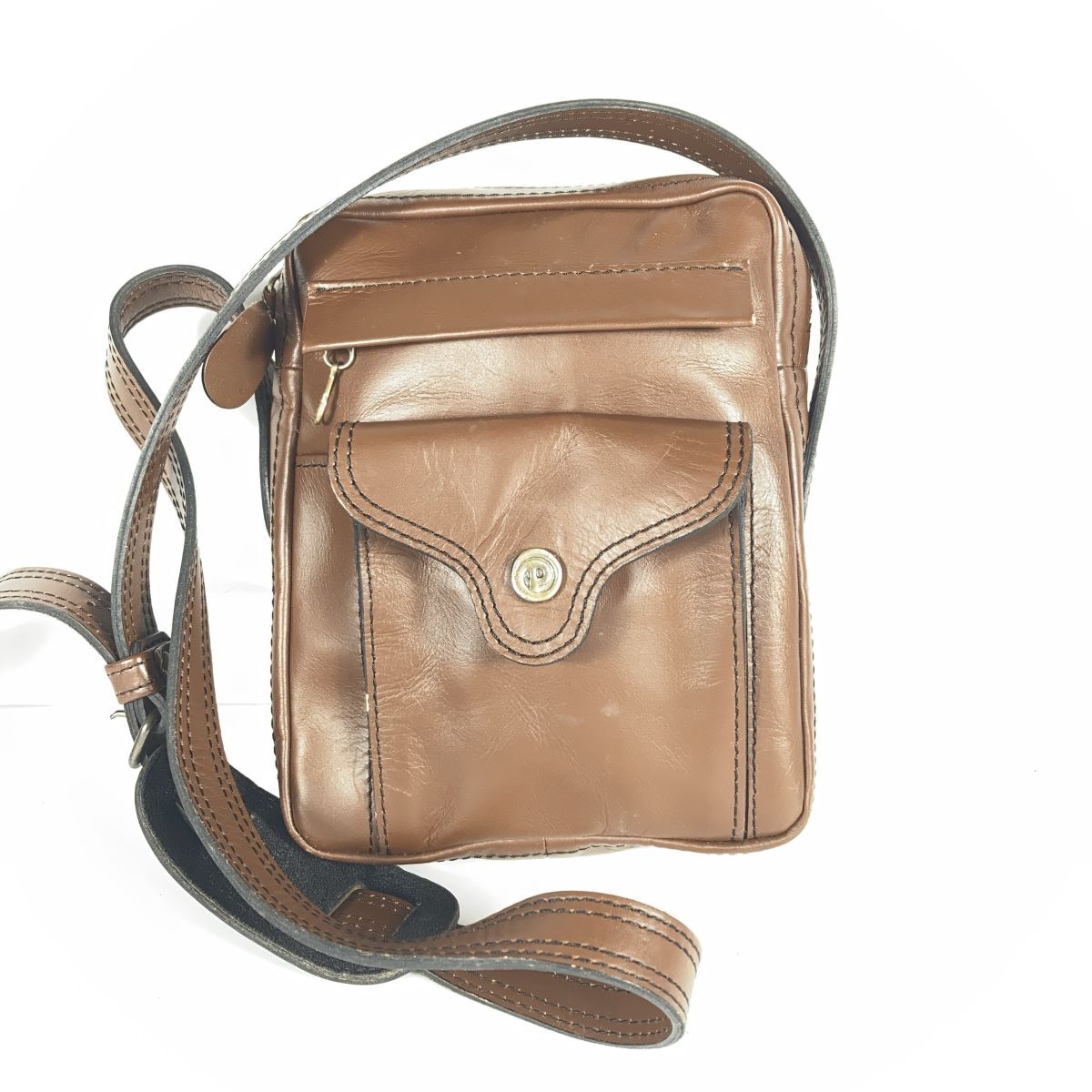 廃版　PORTER ポーター TOSCANA　トスカーナ　吉田カバン レザー 革 ショルダーバッグ ポーチ 鞄 茶色