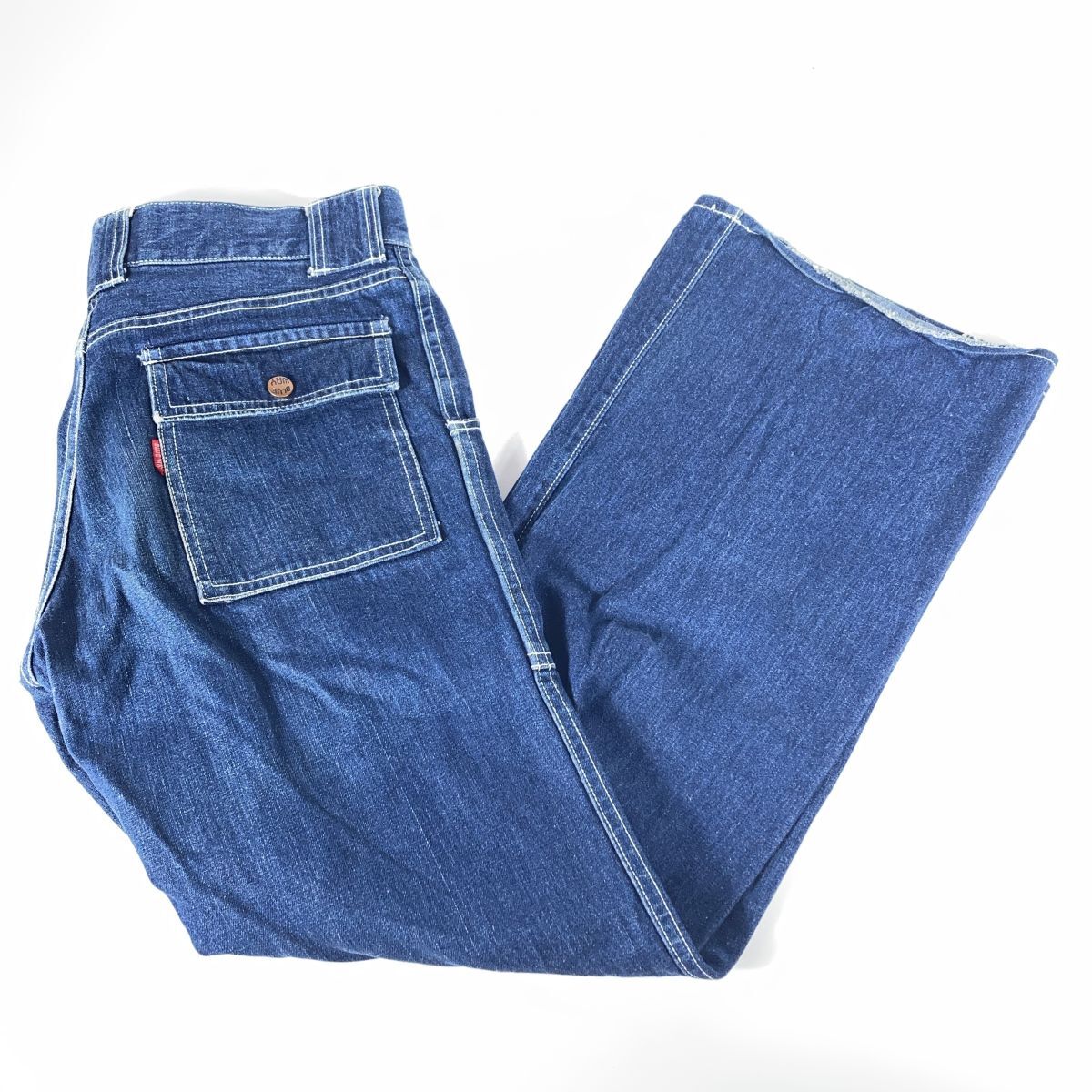 BLUE WAY JEANS W30 ブルーウェイ フレア ブーツカット デニム ジーンズ Gパン ボトムス パンツ アメカジ 古着 当時物 24