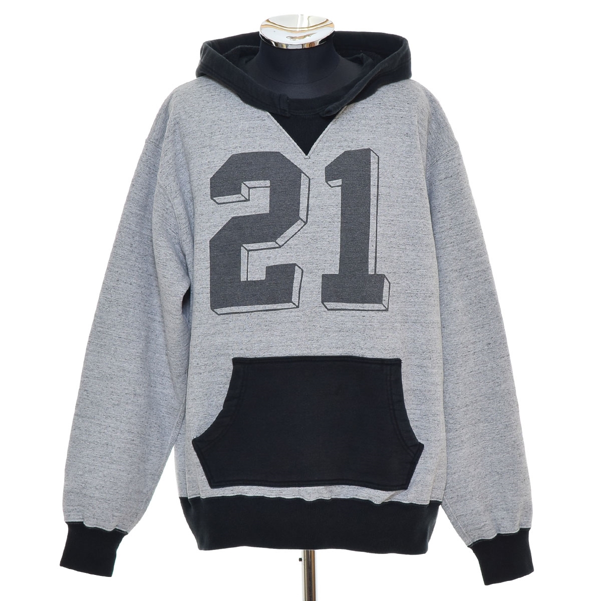 ●574830 Whitesville ホワイツビル 東洋 ●スウェットパーカー 後付けフード ATTACHED HOOD PARKA サイズXL 2024AW メンズ 日本製 グレー