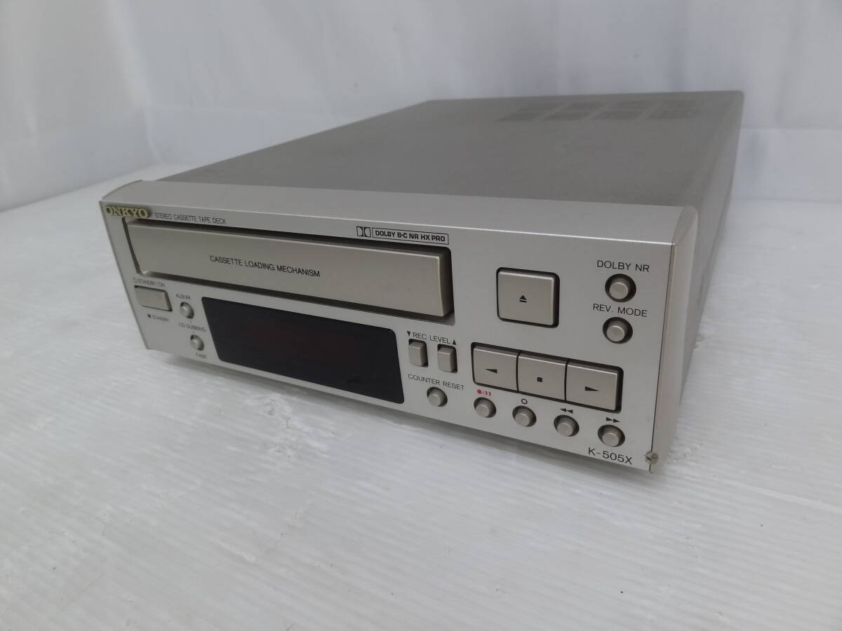 〈ONKKYO〉　オンキョー　ステレオカセットデッキ　K-505X