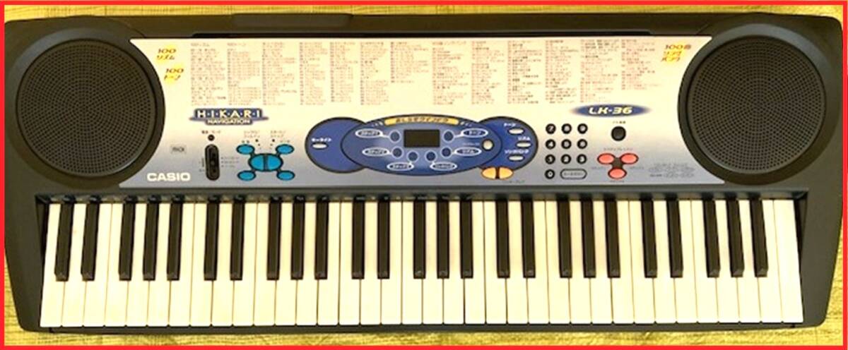 カシオ　光ナビ キーボード LK-36 取説有り　中古美品　簡単動作確認　注意事項必見　梱包無し引き取り限定　JR蒲田駅近く質問で確認