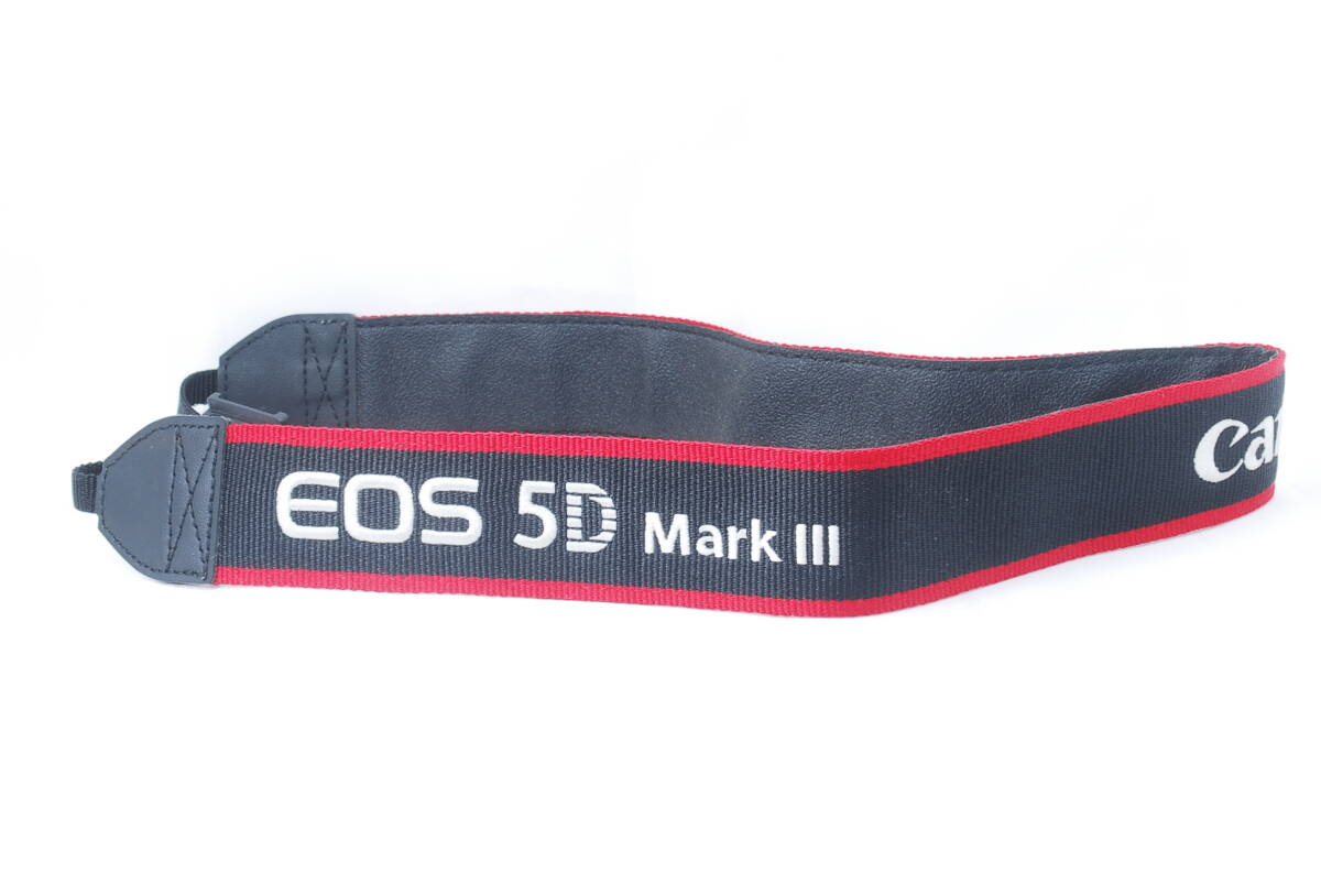 ☆美品☆CANON キヤノン EOS 5D mark3(MarkⅢ) 純正 ネック キャリング ストラップ イオス マーク２ ショルダー Camera Strap☆