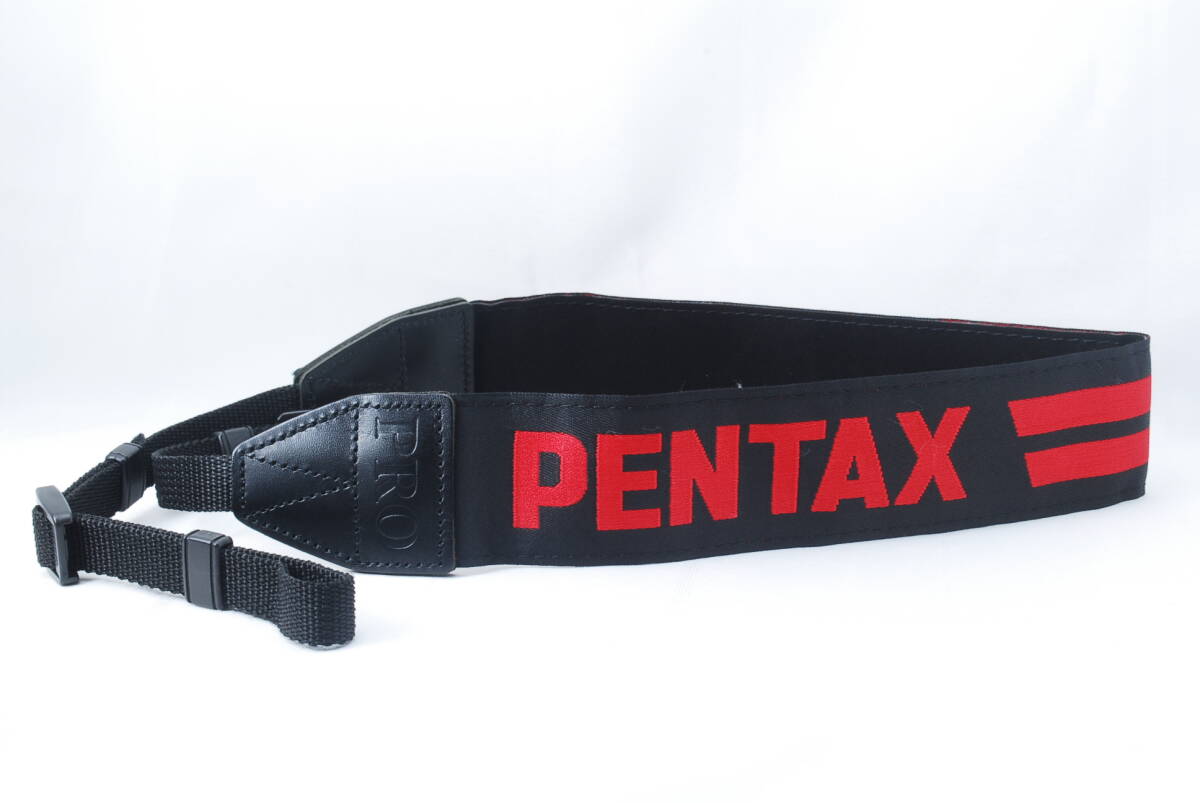 ☆Pentax ペンタックス プロストラップ PRO ストラップ 黒色(ブラック)×赤色(レッド) プロスト プロフェッショナル 645 67 Camera Strap☆