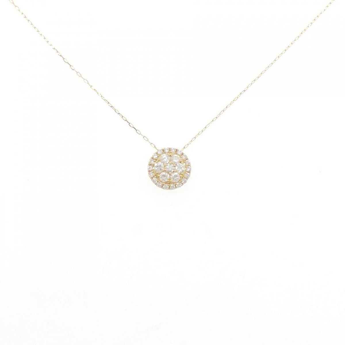 【リメイク】K18YG ダイヤモンド ネックレス 0.30CT