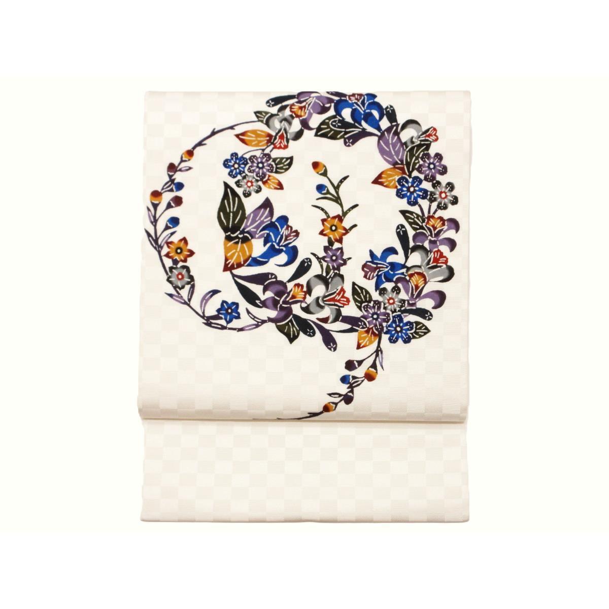 【未使用品】名古屋帯　琉球紅型