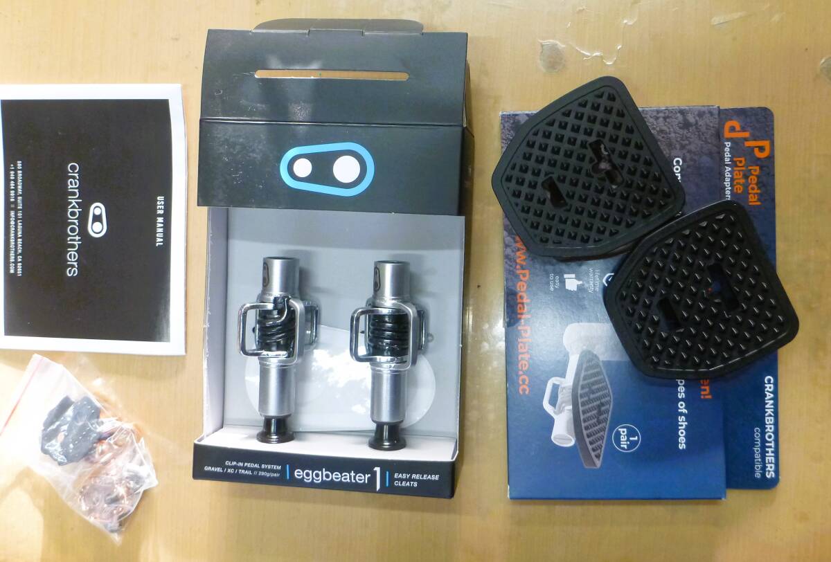 ☆未使用に近い　クランクブラザーズ　CRANK BROTHRS　エックビーター1　と　新品エックビータ用フラットペダル