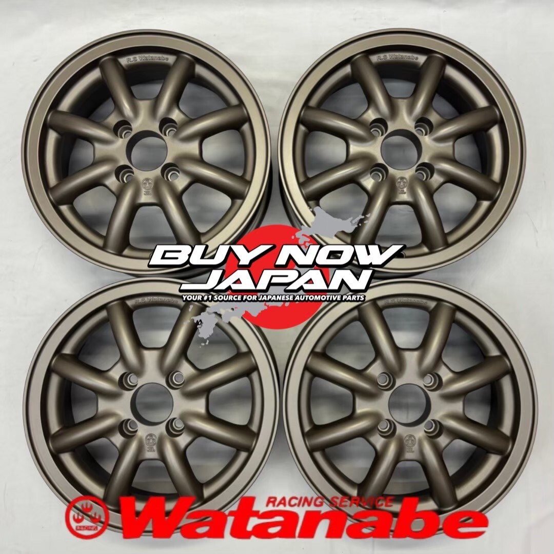 【在庫ありの場合即納】4本セット RS Watanabe F8F TYPE 14×5.5J +40 4H-100 新マグカラー /14インチ ワタナベ アルミホイール