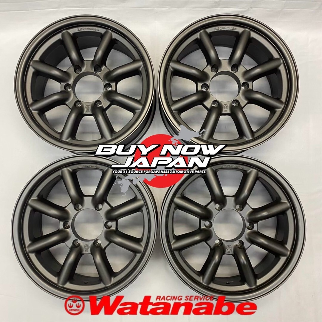 4本セット【在庫ありの場合即納】RS Watanabe F8-TYPE 17×8J+20 6H-139.7ブラック/ 17インチ ワタナベ アルミホイール 4本