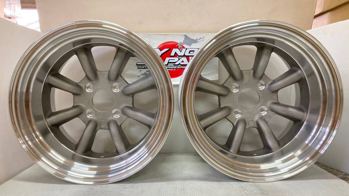 【在庫ありの場合即納】RS Watanabe R TYPE 16×9.5J-19 4H-114.3 地肌シルバー(廃盤色) 16インチ ワタナベホイールRタイプ 2本