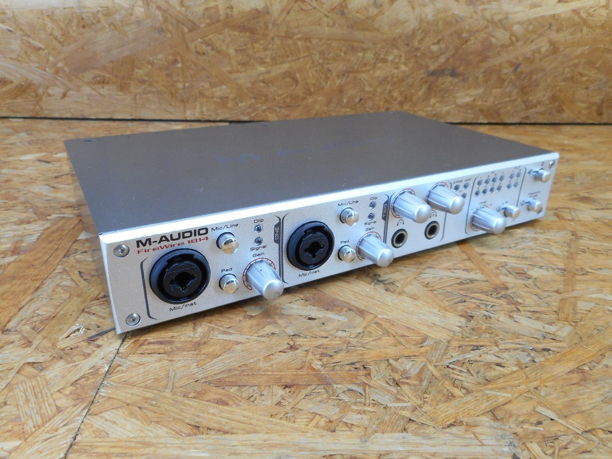 ◎【通電のみ確認】M-AUDIO FIREWIRE 1814-INTL オーディオインターフェイス 限状品◎Z-3369